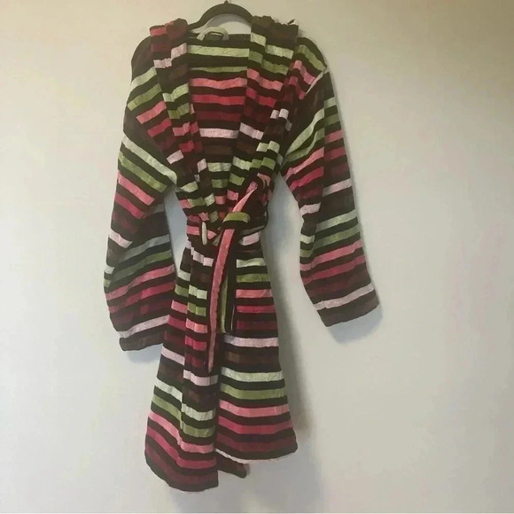Sonia Ryliel Maison Striped Bathrobe with Hood - Picture 1 of 9